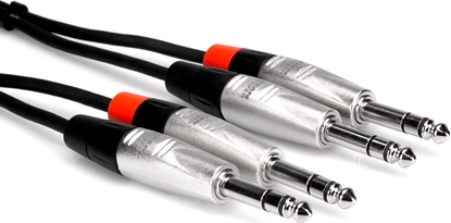 Picture of Kabel Hosa Jack 6.3mm x2 - Jack 6.3mm x2 1.5m srebrny (HSS-005X2)