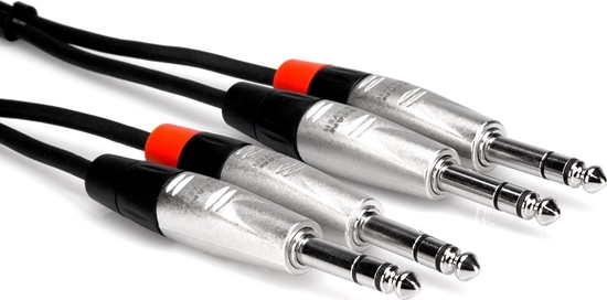 Picture of Kabel Hosa Jack 6.3mm x2 - Jack 6.3mm x2 1.5m srebrny (HSS-005X2)