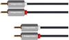 Picture of Kabel Kruger&Matz RCA (Cinch) x2 - RCA (Cinch) x2 1m szary (KM1213)