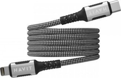 Attēls no Kabel USB Havit USB-C - Lightning 1 m Czarny (CB6298)