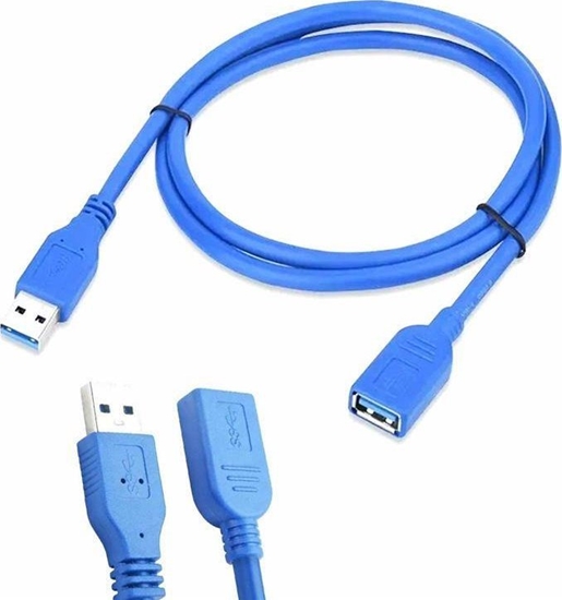 Picture of Kabel USB Aptel USB-A - USB-A 1.5 m Niebieski (KP9A)