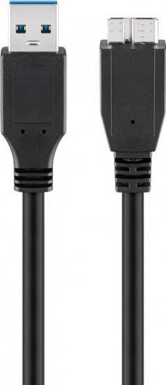 Picture of Kabel USB Goobay USB-A - microUSB 1 m Czarny (JAB-1355046)