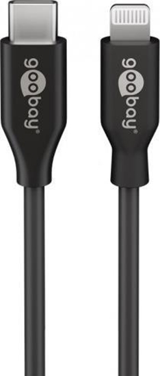 Изображение Kabel USB Goobay USB-C - Lightning 1 m Czarny (JAB-4780411)