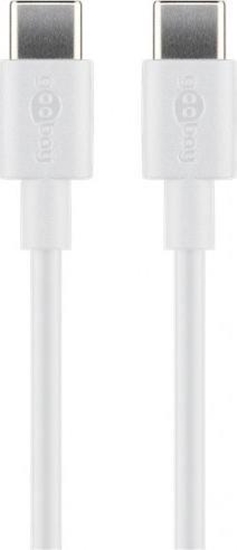 Изображение Kabel USB Goobay USB-C - USB-C 1 m Biay (JAB-4780426)