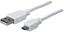 Attēls no Kabel USB Manhattan USB-A - microUSB 0.6 m Biay (326568)