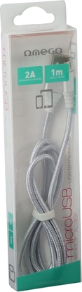 Picture of Kabel USB Omega USB-A - 1 m Srebrny (OUFBB3MBOXS)