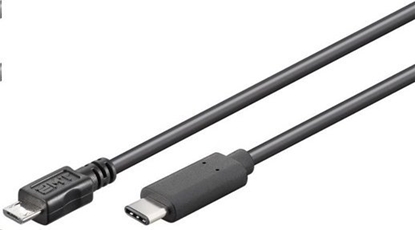 Picture of Kabel USB PremiumCord USB-C - microUSB 0.6 m Czarny (ku31cb06bk)