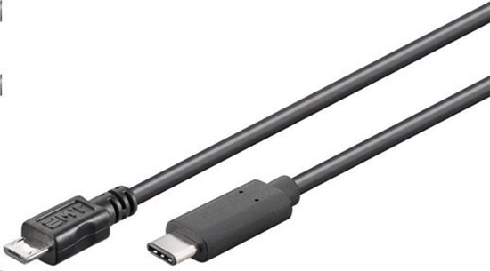 Picture of Kabel USB PremiumCord USB-C - microUSB 0.6 m Czarny (ku31cb06bk)