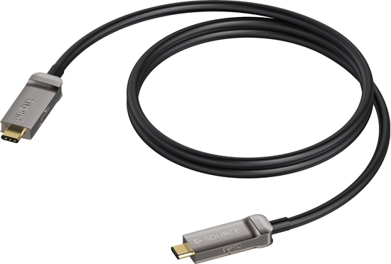 Изображение Kabel USB Procab USB-C - USB-C 30 m Czarny (CLD635A/30)