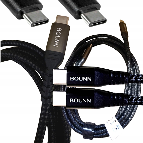 Picture of Kabel USB Bounn USB-C - USB-C 2 m Czarny (BUGC03)