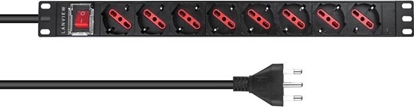 Picture of Kabel zasilajcy Lanview Lanview LVR-2MIT-SW-IT8 rozdzielacz zasilania PDU 1U Czarny