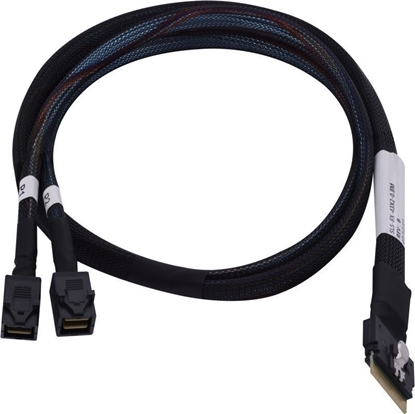 Attēls no Kabel zasilajcy Microchip Adaptec Kabel SFF8654 -> SFF8643 2xMSAS intern 0.8m SlimSAS - MiniSAS SAS/SATA