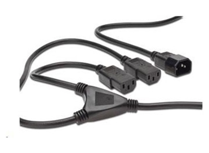 Picture of Kabel zasilajcy PremiumCord PREMIUMCORD c13 1xM/2xF - kpsy
