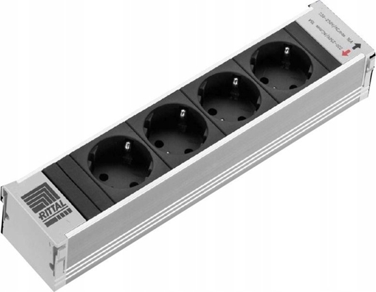 Picture of Kabel zasilajcy Rittal Rittal Steckdosenmodul PSM 4x Schu.ko L250mm schwarz
