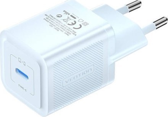 Picture of Vention Wall charger, Vention, FEPL0-EU, USB-C, 20W, GaN (blue)