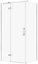 Изображение KABINA PRYSZNICOWA CITY Z ZAWIASAMI CHROM 100X80X195 LEWA TRANSP