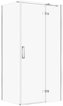 Attēls no KABINA PRYSZNICOWA CITY Z ZAWIASAMI CHROM 100X80X195 PRAWA TRANSP