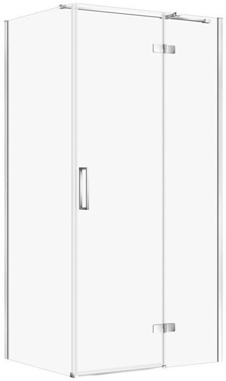 Picture of KABINA PRYSZNICOWA CITY Z ZAWIASAMI CHROM 100X80X195 PRAWA TRANSP