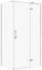 Изображение KABINA PRYSZNICOWA CITY Z ZAWIASAMI CHROM 100X80X195 PRAWA TRANSP