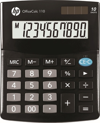 Изображение Kalkulator HP Kalkulator biurowy HP-OC 110/INT BX, 10-cyfr. wywietlacz, 125x101x33mm, czarny