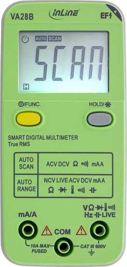 Picture of Kalkulator InLine InLine® Multimeter with Auto-Range and Autoscan, pocket size