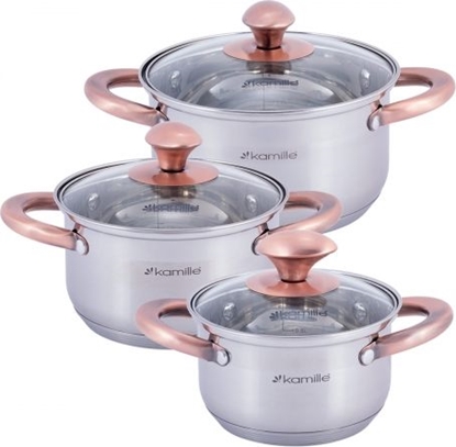 Изображение Cookware set 3 pcs (1.0L, 1.5L, 2.0L), 4936, Kamille