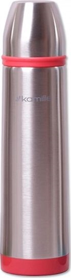 Picture of Kamille Termos turystyczny KM-2059 1 l Srebrno-pomaraczowy