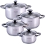 Attēls no Kamille Zestaw komplet garnków ze stali nierdzewnej 8el.