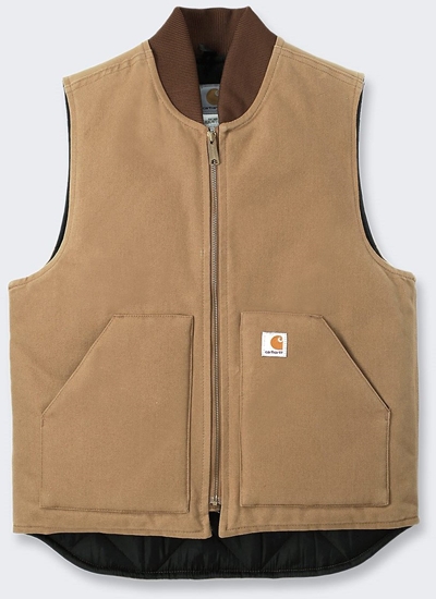 Picture of Kamizelka Carhartt V01 Firm Duck Insulated Brown