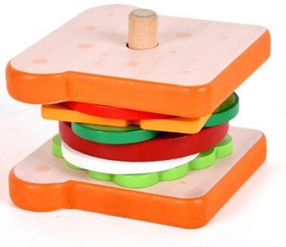 Picture of LeanToys Kanapka Drewniana 8 El Karty Z Przepisami 10 Szt