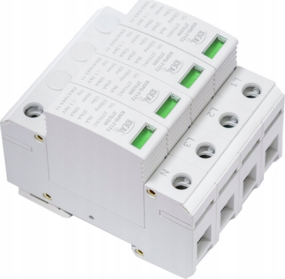 Изображение Kanlux Ogranicznik przepi B+C Typ 1+2 3PN 25kA 1,5kV limp=8kA KSPD-T1T2 275/200 3PN Kanlux 36316