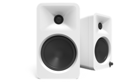 Picture of KANTO AUDIO 140W POWERED REFERENCE DESKTOP SPEAKERS WITH BLUETOOTH - WHITE, PAIR (INCLUDES TYPE G POWER CORD)