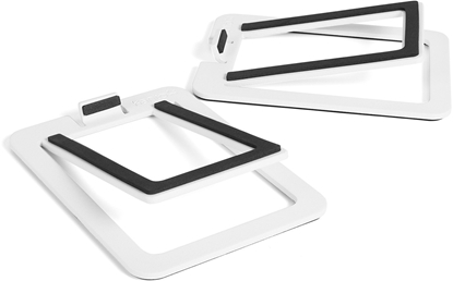 Изображение KANTO AUDIO DESKTOP SPEAKER STANDS FOR SMALL SPEAKERS - WHITE (PAIR)