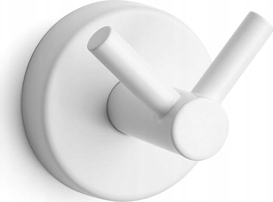 Picture of KAPITAN Double towel hook Kapitan UNO 12 02 66, white matt