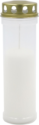 Attēls no Kapu svece ar vacinu  degsanas ilgums ~98h  balta 4744561011759