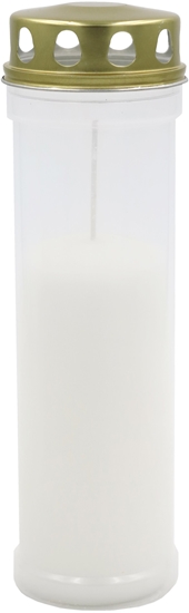 Picture of Kapu svece ar vacinu  degsanas ilgums ~98h  balta 4744561011759