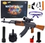 Attēls no LeanToys Karabin AK Na Kulki Wodne Hydroelowe Celownik Akcesoria Okulary 96cm LEAN Toys