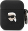 Изображение Karl Lagerfeld Etui Karl Lagerfeld KLA2RUNIKK Apple AirPods 2/1 cover czarny/black Silicone Karl Head 3D