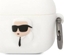 Изображение Karl Lagerfeld Etui Karl Lagerfeld KLA3RUNIKH Apple AirPods 3 cover biay/white Silicone Karl Head 3D