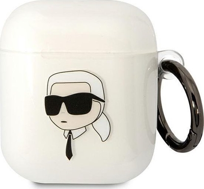 Изображение Karl Lagerfeld Karl Lagerfeld KLA2HNIKTCT AirPods 1/2 cover transparent Karl`s Head