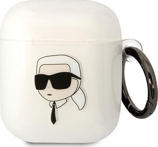 Изображение Karl Lagerfeld Karl Lagerfeld KLA2HNIKTCT AirPods 1/2 cover transparent Karl`s Head