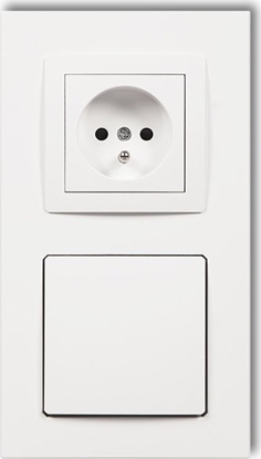 Attēls no Karlik Gniazdo ssce odkurzacza centralnego z gniazdem pojedynczym z uziemieniem DECOvac Karlik Deco DGV-2 biae