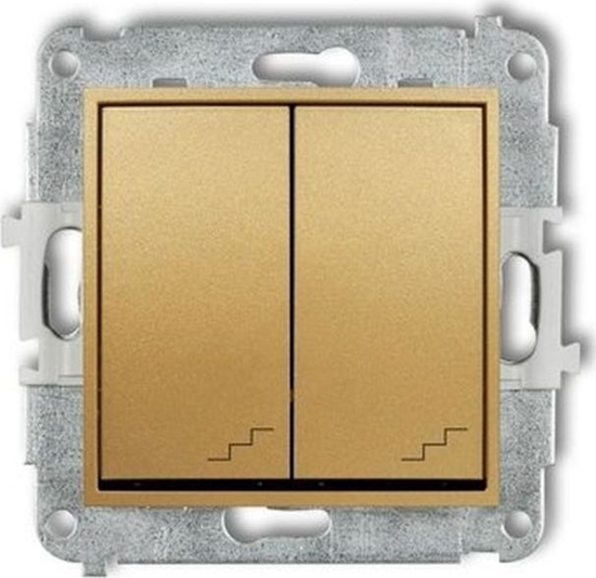 Picture of Karlik MINI cznik podwójny schodowy zoty 29MWP-33