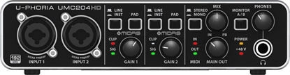 Attēls no Behringer Akcesoria do mikrofonów Interfejs audio USB (UMC204HD)