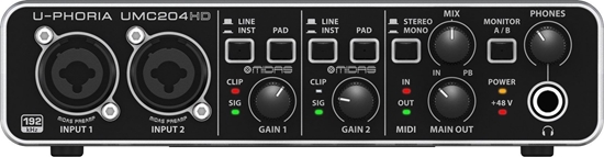 Picture of Behringer Akcesoria do mikrofonów Interfejs audio USB (UMC204HD)