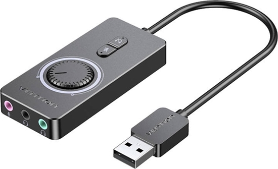 Picture of Karta dwikowa Vention Zewntrzna USB 2.0 CDRBF 1m (czarny)