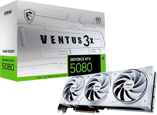 Picture of Karta graficzna GeForce RTX 5080 VENTUS 3X OC WHITE 16G GDDR7 256bit