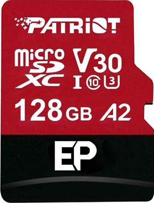 Picture of Karta Patriot EP MicroSDXC 128 GB Class 10 UHS-I/U3 A2 V30 (PEF128GEP32MCX)