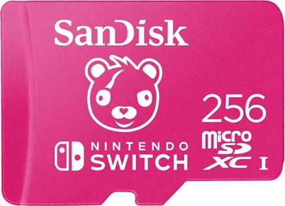 Изображение Karta SanDisk Nintendo Switch Fortnite MicroSDXC 256 GB Class 10 UHS-I/U3  (002154730000)