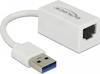 Изображение Delock USB Type-A Network Adapter Gigabit LAN 1 x RJ45 compact white